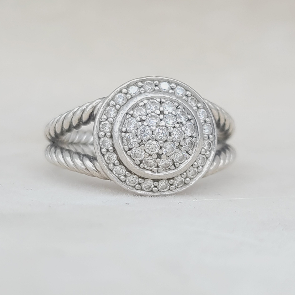 David Yurman Petite Cerise Diamond Ring - Picture 7 of 15